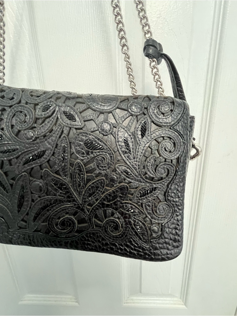 BRIGHTON MASTERPIECE COLL CATCH THE MOON LUNA CROSSBODY SHOULDER BAG BLACK - Picture 7 of 16